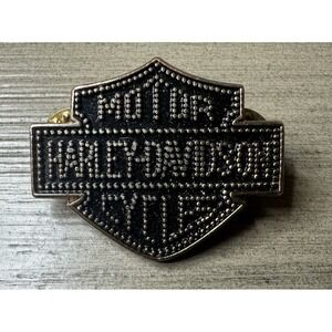 Harley-Davidson Bar and Shield Pin Copper & Black Tone Logo Vintage Style